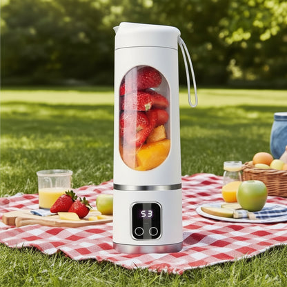 כוס בלנדר ניידת עם סוללה נטענת ב-USB לבקבוק מיץ חלק