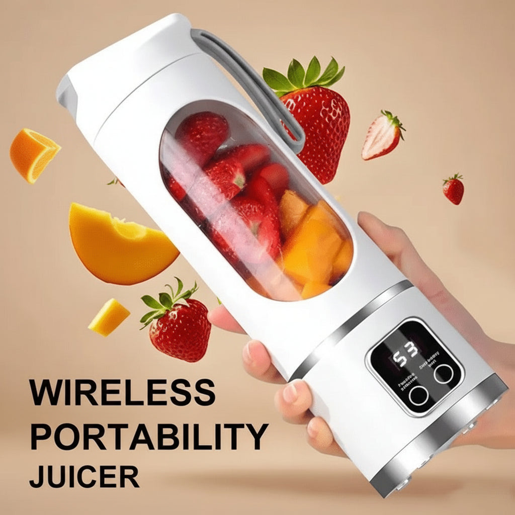 כוס בלנדר ניידת עם סוללה נטענת ב-USB לבקבוק מיץ חלק