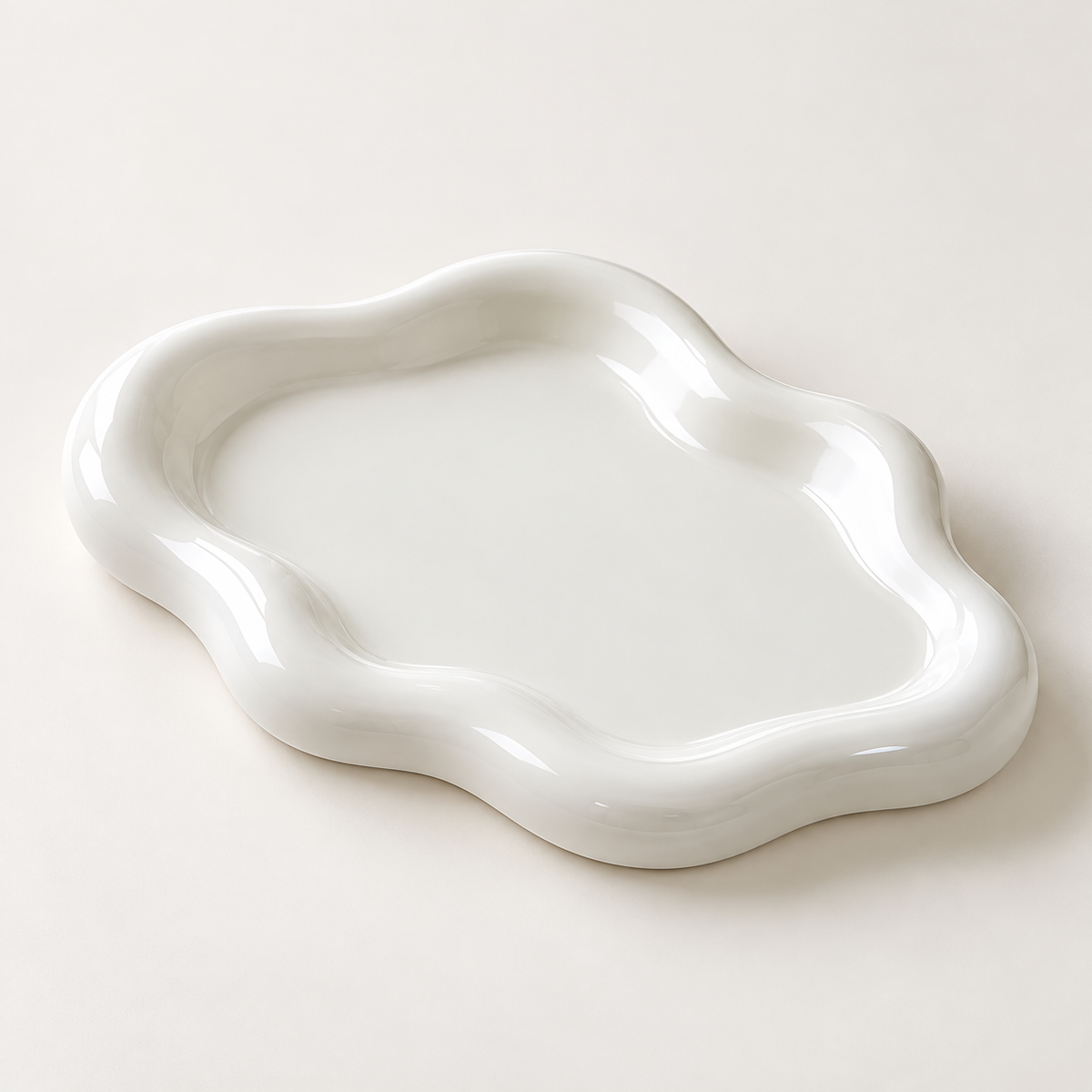 Tavă organizatoare pentru bijuterii, din ceramică, decorativă pentru măsuța de toaletă