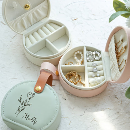 Scatola per Gioielli Regalo per la Festa della Mamma Astuccio Personalizzato per Orecchini da Viaggio