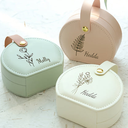 Scatola per Gioielli Regalo per la Festa della Mamma Astuccio Personalizzato per Orecchini da Viaggio