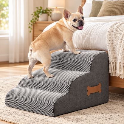Gelenkschonende Hundetreppe aus weichem Schaumstoff für Haustiere