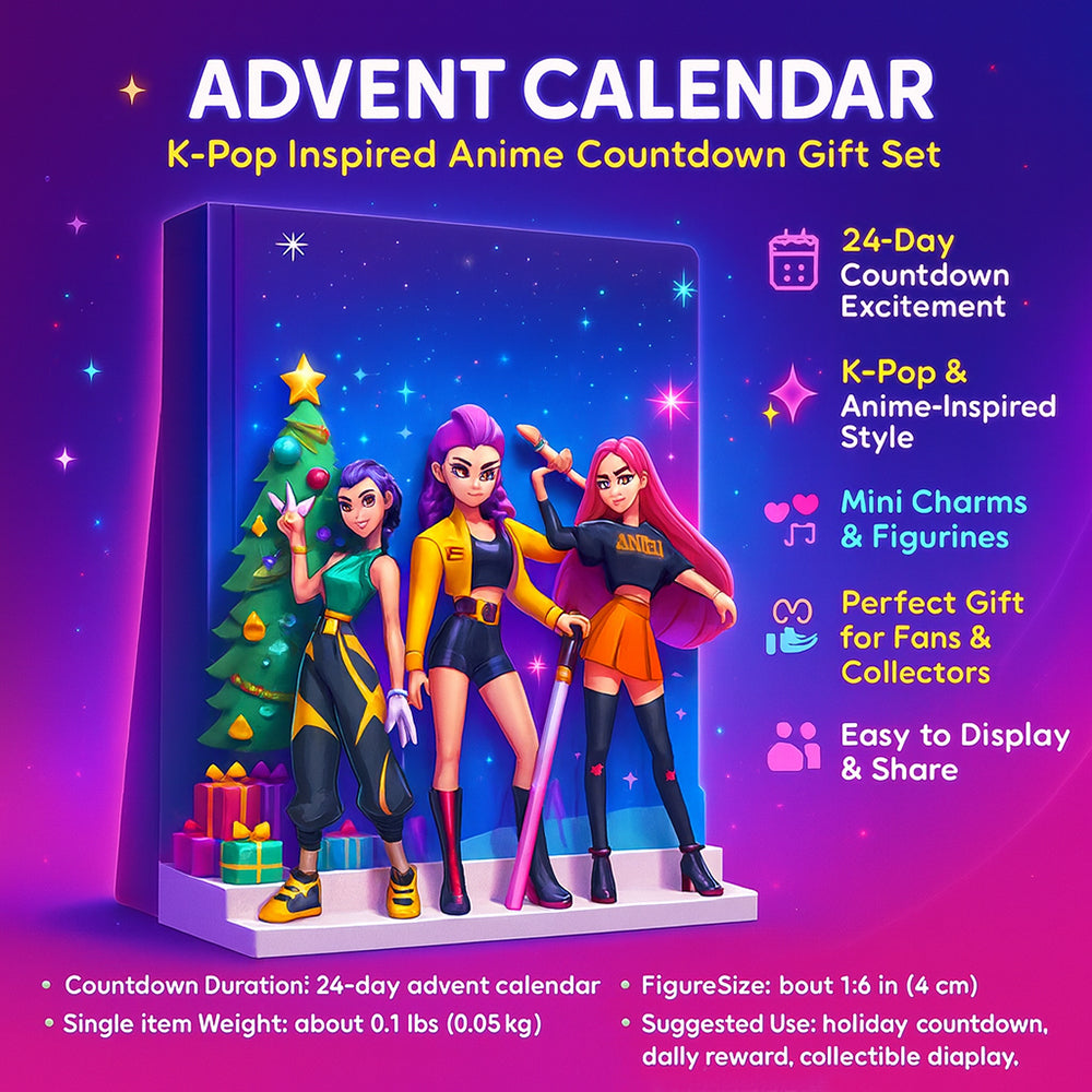 K-Pop Anime Advent Calendar 24-Day Countdown Gift Set for Kids 2