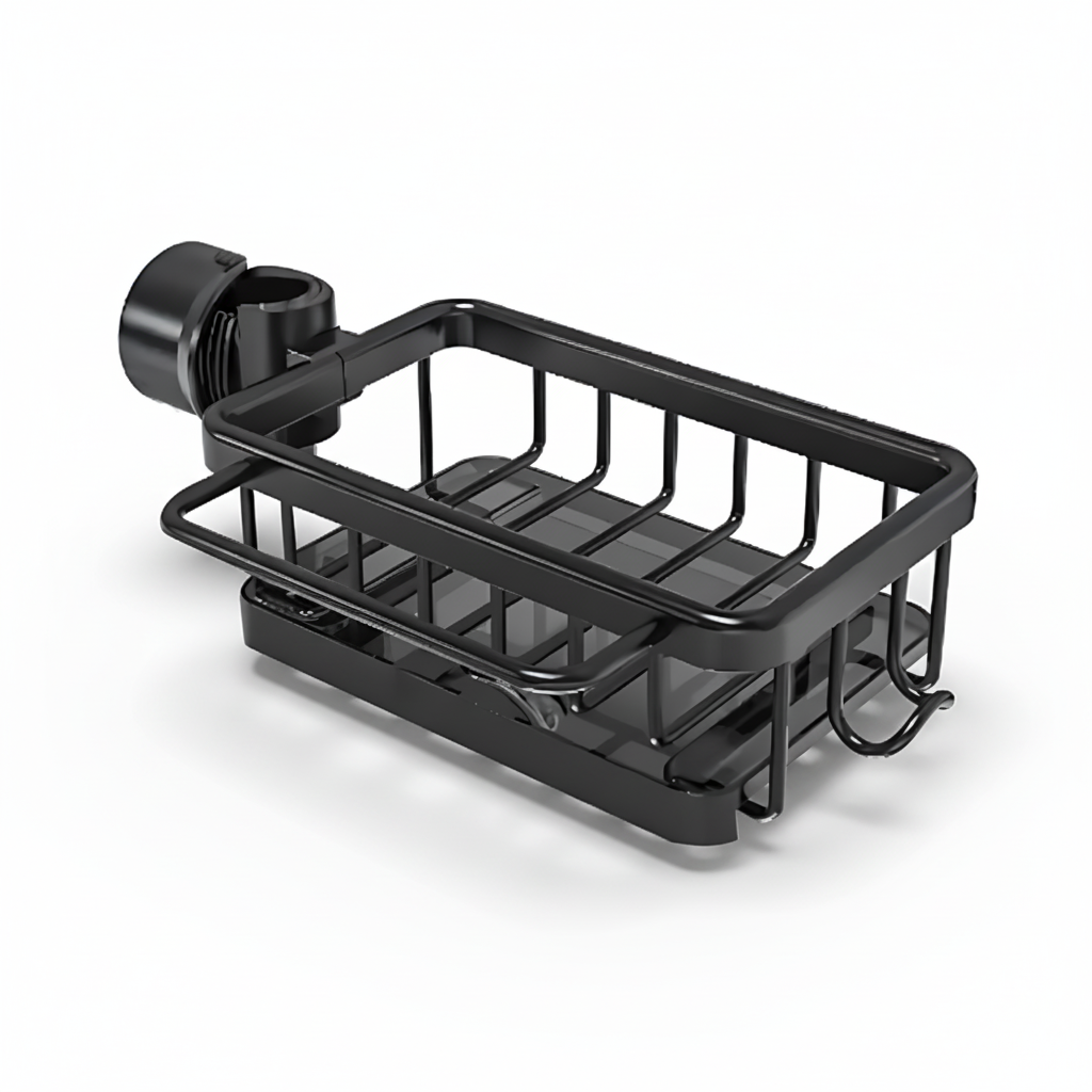 Küchenspülen-Organizer Aluminium-Aufbewahrungskorb Schnellentwässerungs-Design