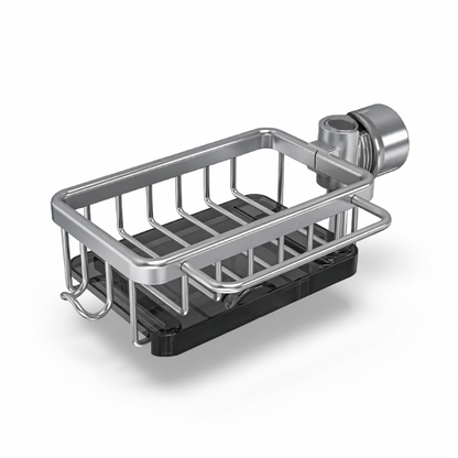 Küchenspülen-Organizer Aluminium-Aufbewahrungskorb Schnellentwässerungs-Design
