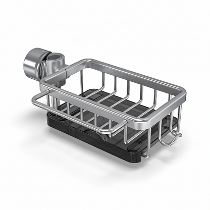 Küchenspülen-Organizer Aluminium-Aufbewahrungskorb Schnellentwässerungs-Design