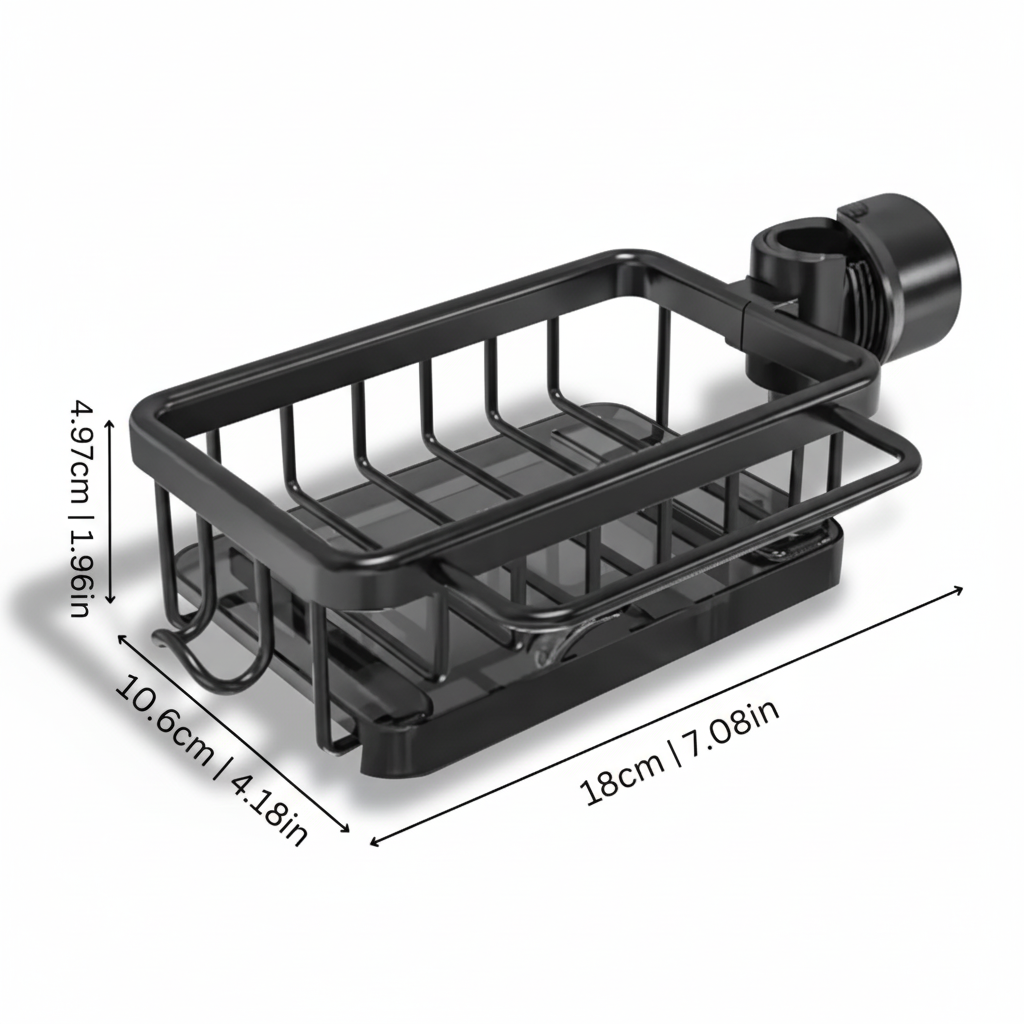 Küchenspülen-Organizer Aluminium-Aufbewahrungskorb Schnellentwässerungs-Design