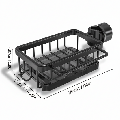 Küchenspülen-Organizer Aluminium-Aufbewahrungskorb Schnellentwässerungs-Design