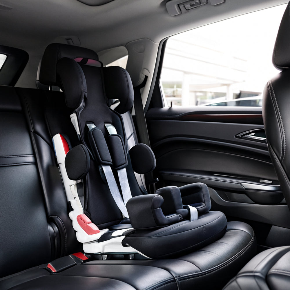Seggiolino Auto Rialzo per Bambini Sedia di Supporto Regolabile per Viaggio