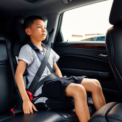 Seggiolino Auto Rialzo per Bambini Sedia di Supporto Regolabile per Viaggio
