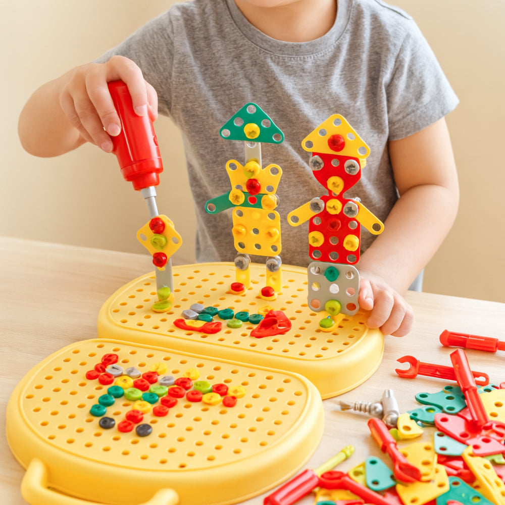 Kids Toy Montessori Building Set STEM Activity Kit