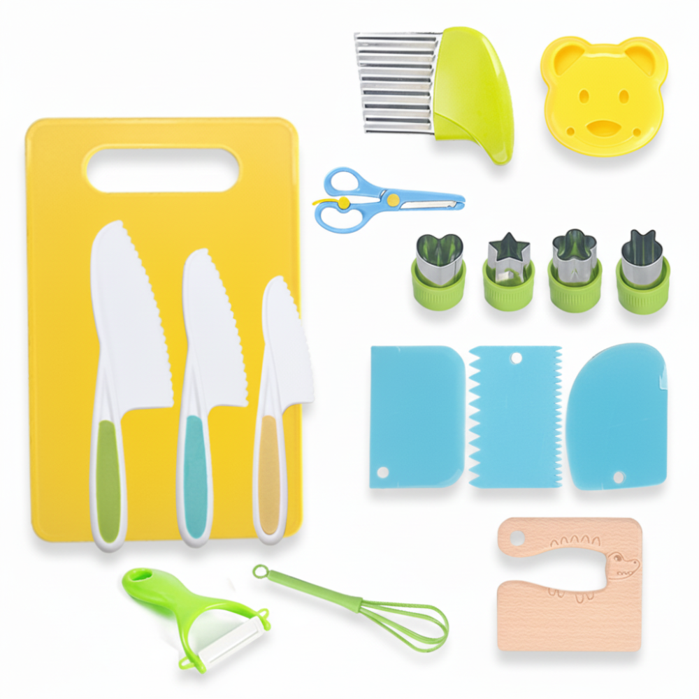 Set da cucina per bambini Strumenti di cottura sicuri per bambini Cuochi principianti