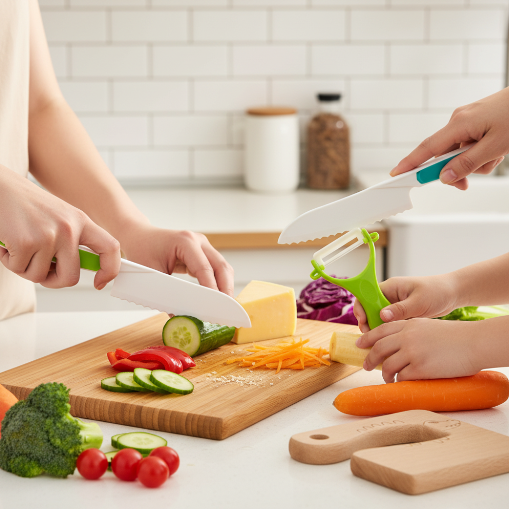 Set da cucina per bambini Strumenti di cottura sicuri per bambini Cuochi principianti