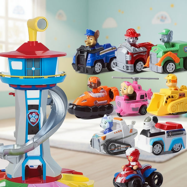 Kids Toys Playset Slide Tower Track Imaginative Car Play