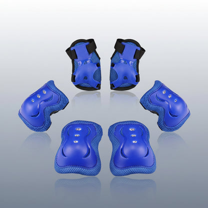 Conjunto de protección para niños con rodilleras, coderas y muñequeras ajustables