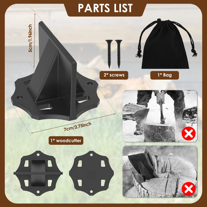 KindlePro | Partidor de Leña de Acero al Carbono | Herramienta Portátil con Bolsa de Tela