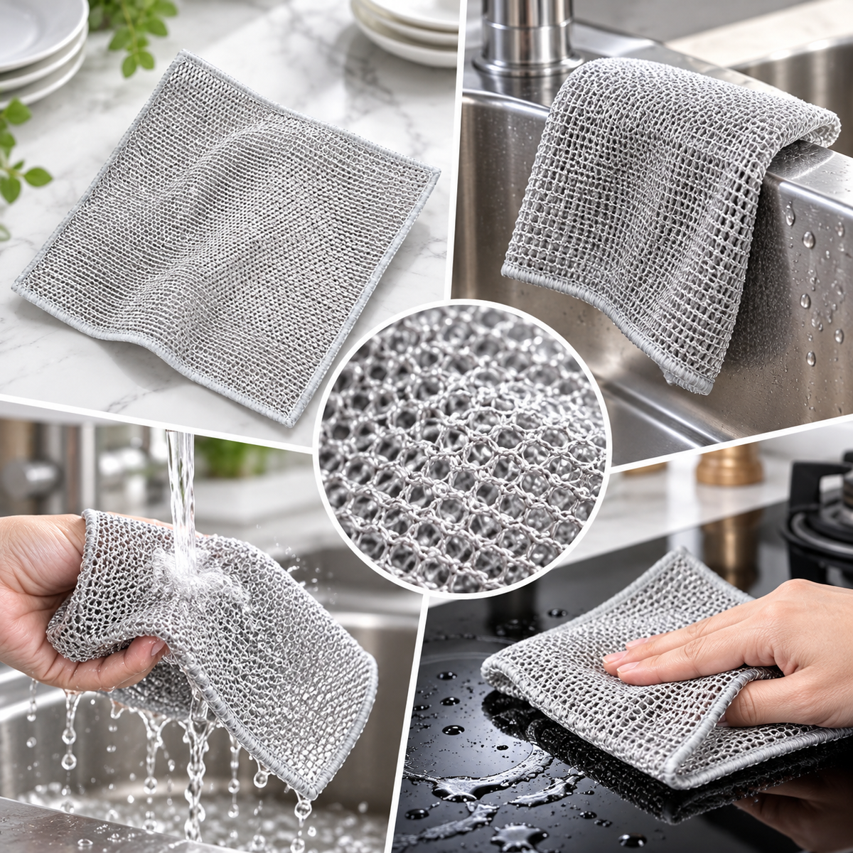 Panno per la pulizia della cucina multiuso, spesso e dal design resistente
