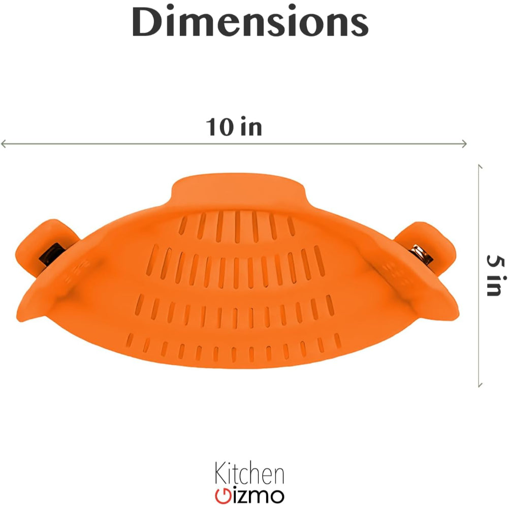 Küchensieb mit Klammer, Topf-Nudelsieb aus Silikon