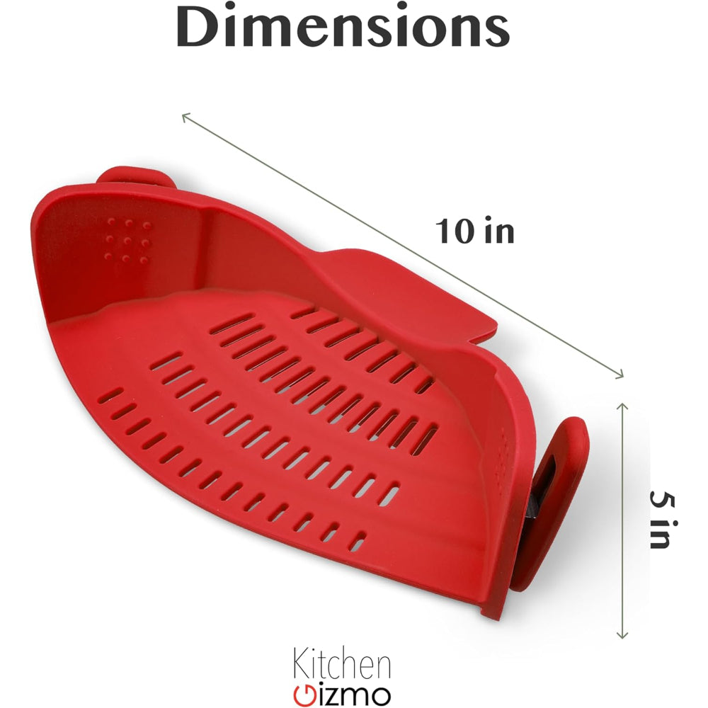 Küchensieb mit Klammer, Topf-Nudelsieb aus Silikon