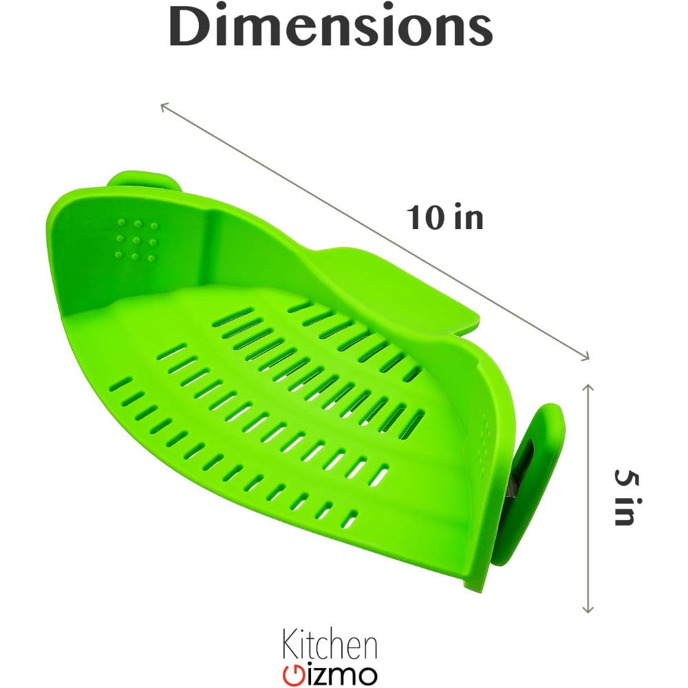 Küchensieb mit Klammer, Topf-Nudelsieb aus Silikon