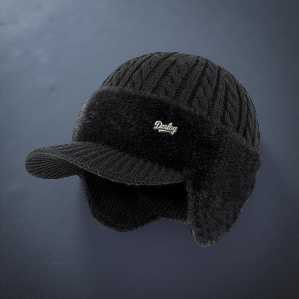 Gorro Trapper Inverno Aba Ouvidos Gorro Malha Viseira