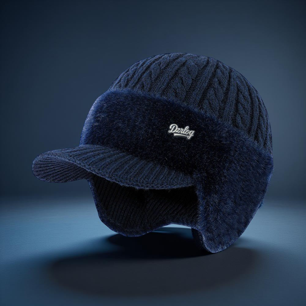 Gorro Trapper Inverno Aba Ouvidos Gorro Malha Viseira