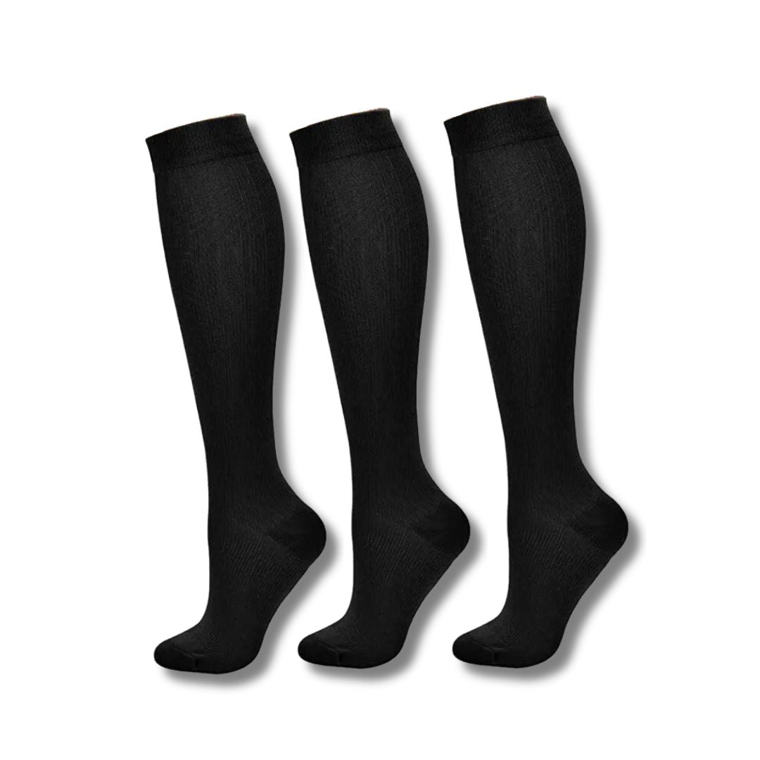 Calze a compressione da donna al ginocchio, supporto per viaggi e sport