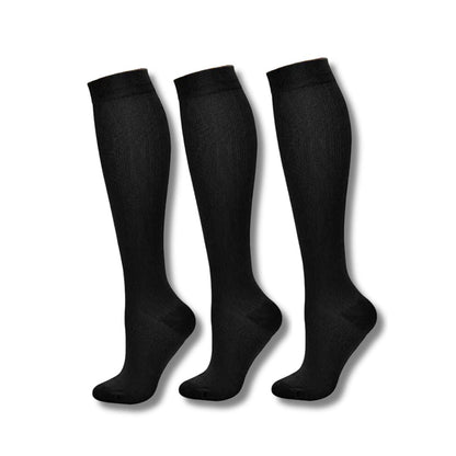 Calze a compressione da donna al ginocchio, supporto per viaggi e sport