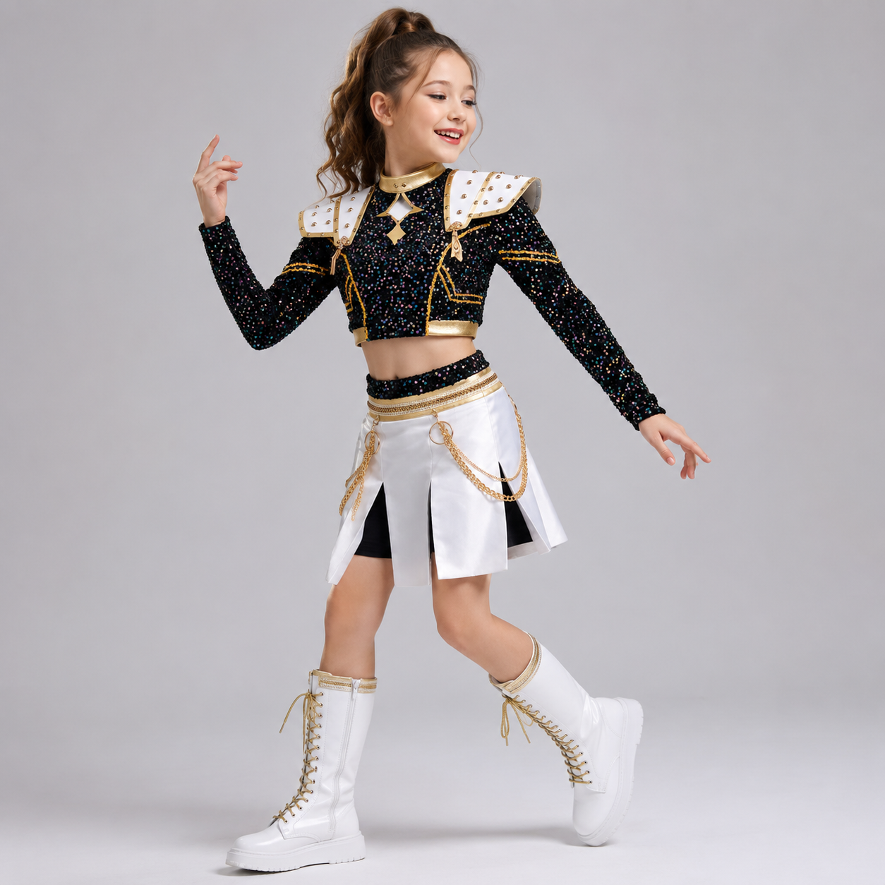 Disfraces de Halloween Kpop Conjunto de Atuendo para Cosplay de Escenario