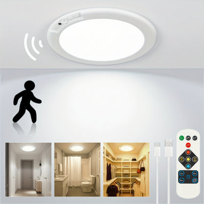 Luz de Teto com Sensor de Movimento Lâmpada LED Recarregável de Embutir