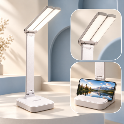 LED Desk Lamp USB Rechargeable Foldable Adjustable Touch