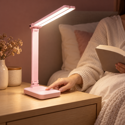 LED Desk Lamp USB Rechargeable Foldable Adjustable Touch