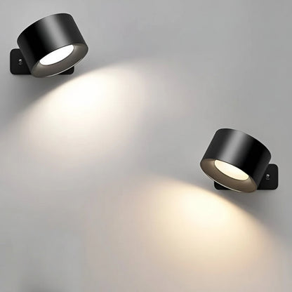 Væglampe Trådløs Drejelig LED Natlampe