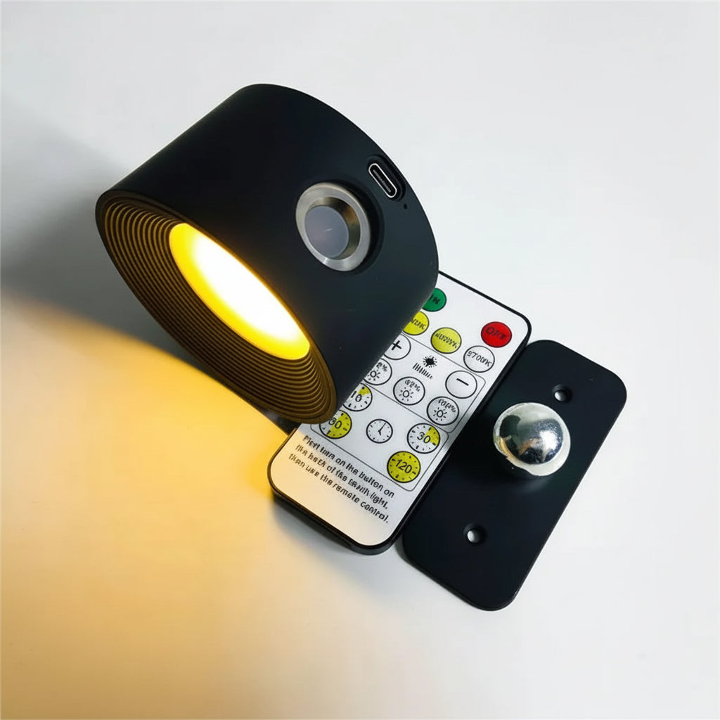Væglampe Trådløs Drejelig LED Natlampe