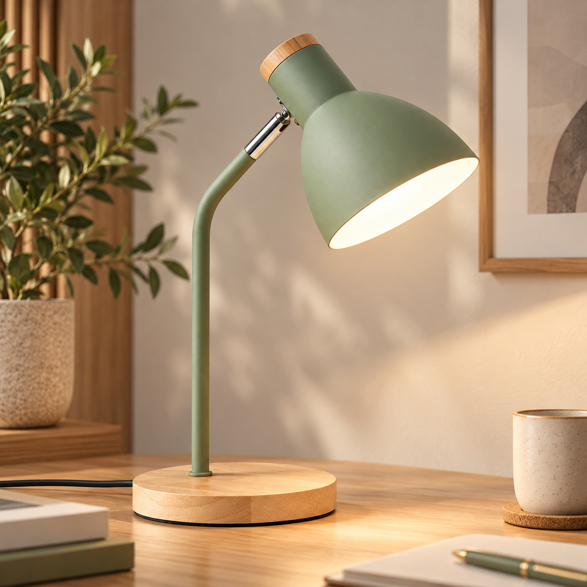 LED Modern Desk Lamp Home Office Adjustable Arm