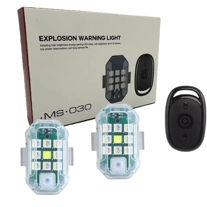 Strobe Lights LED Remote USB Vehicle Warning Flashers