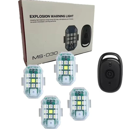 Strobe Lights LED Remote USB Vehicle Warning Flashers