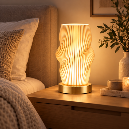 Lampada da tavolo LED USB compatta e moderna, dimmerabile con tocco