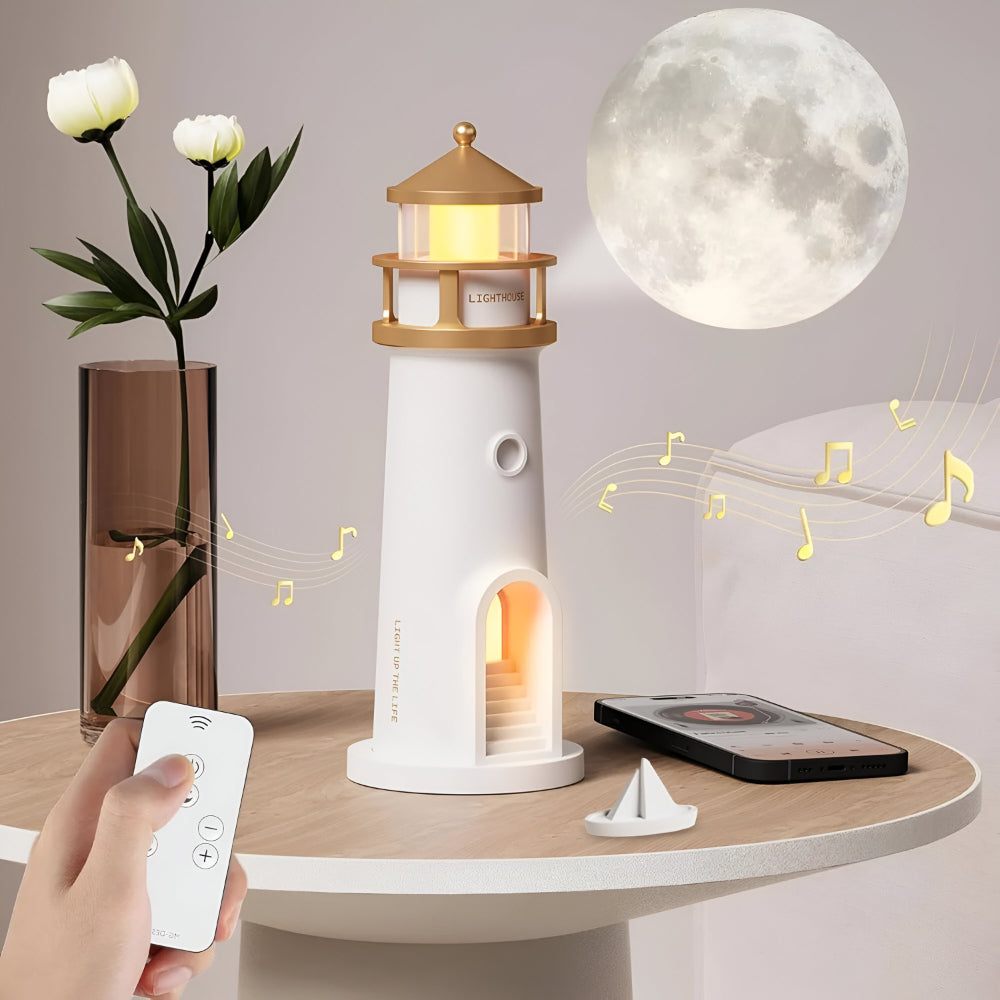 Natlys Projektionsfyr LED Værelsesdekoration Lampe