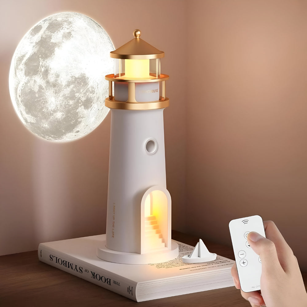 Natlys Projektionsfyr LED Værelsesdekoration Lampe