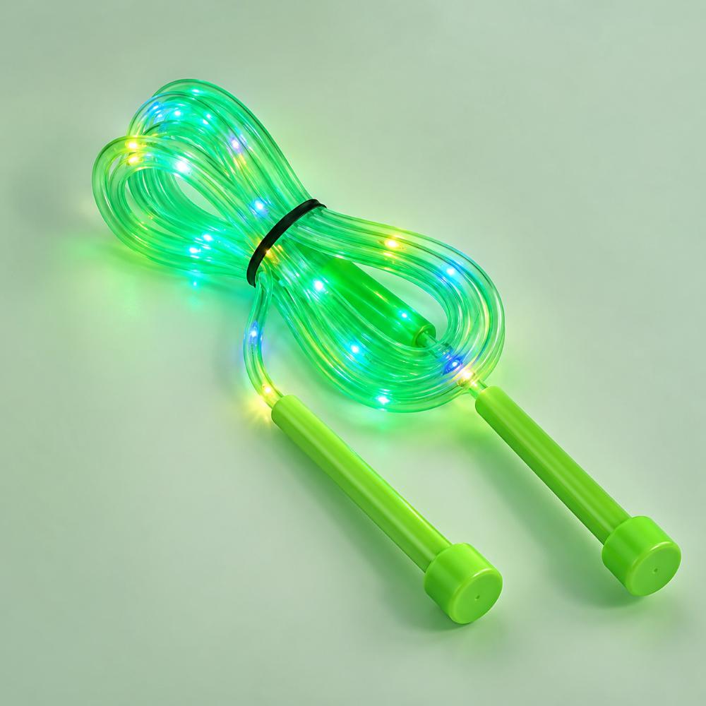 Corda per saltare con luci LED regolabili, divertente attività fitness