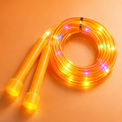 Corda per saltare con luci LED regolabili, divertente attività fitness