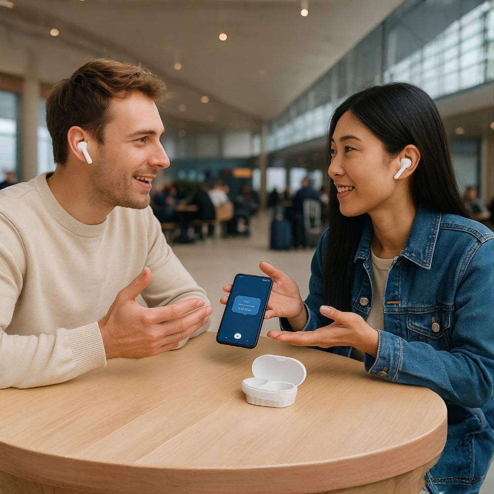 Căști Bluetooth pentru Traducerea Limbilor Dispozitiv Vocal în Timp Real
