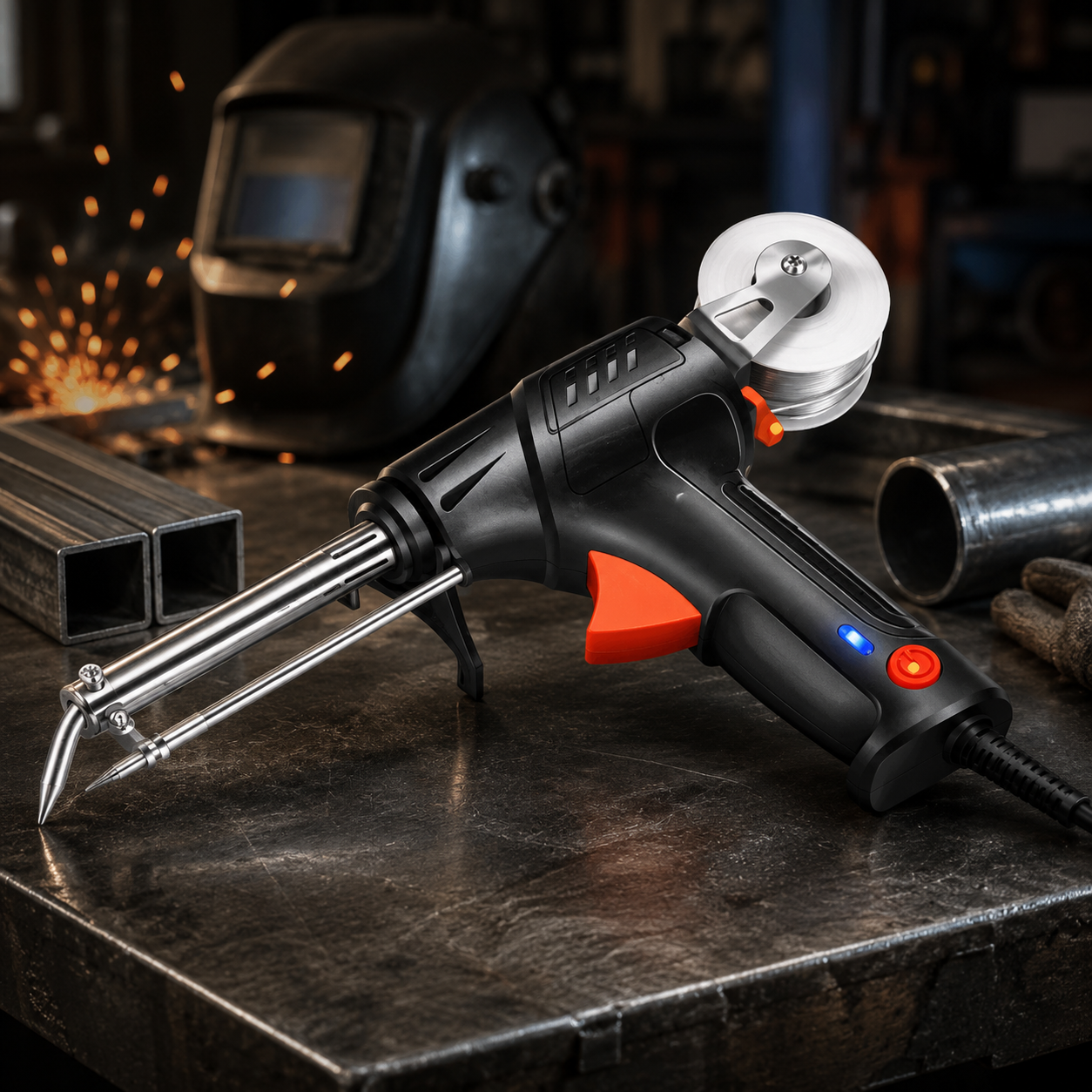 Lasersvejseværktøj, svejse- og skæreværktøj, industrielt design
