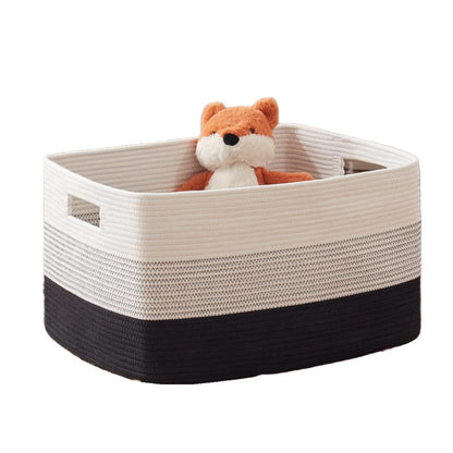 Laundry Basket Large Rope Rectangular Storage Handles