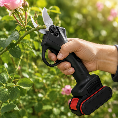Tijeras de podar eléctricas ligeras para jardín, a batería