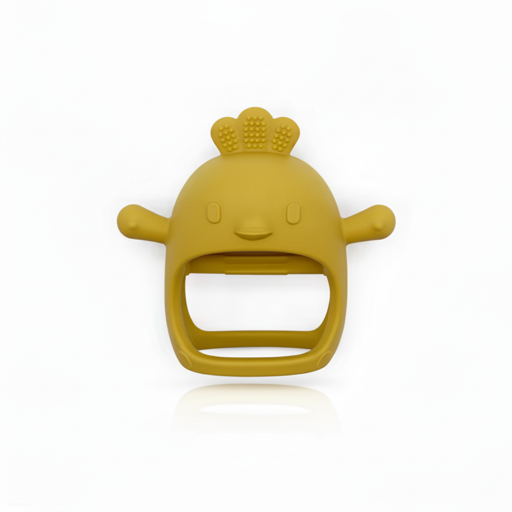 Baby Teething Mitten Silicone Chew Glove Soothing Sore Gums