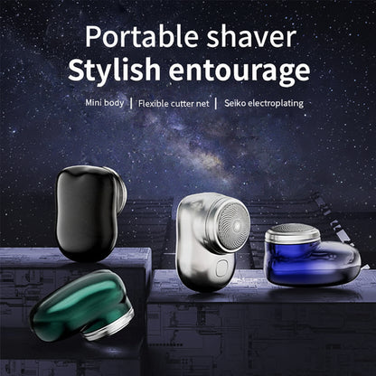 Rasoio Elettrico Portatile Mini Tagliabarba in Metallo