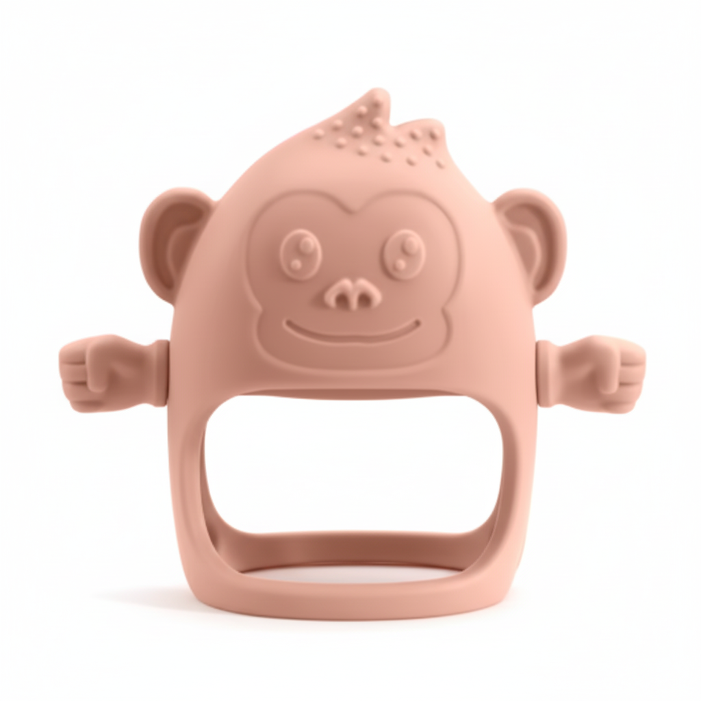Baby Teething Mitten Silicone Chew Glove Soothing Sore Gums
