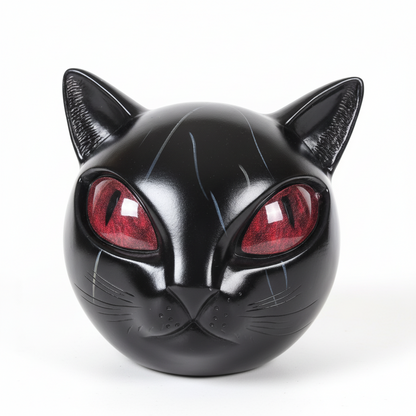 Home Decor Cat Sculpture Resin Mystic Cat Head Tabletop Art
